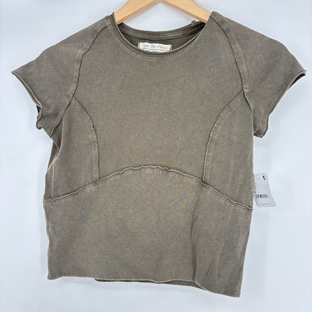 We The Free NWT Olive Short Sleeve Tee - Picture 2 of 10